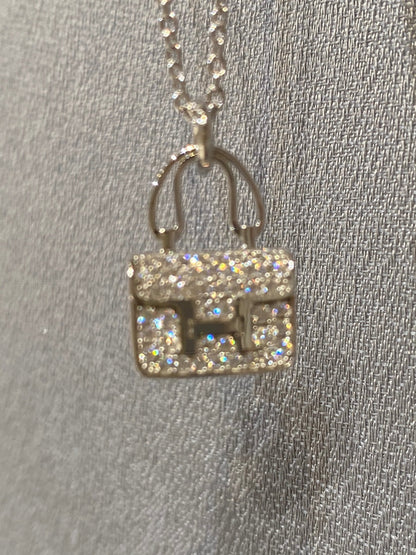 [Liorra]CONSTANCE PEDANT DIAMOND NECKLACE