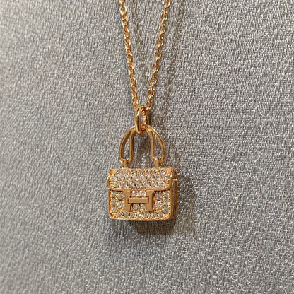 [Liorra]CONSTANCE PEDANT DIAMOND NECKLACE
