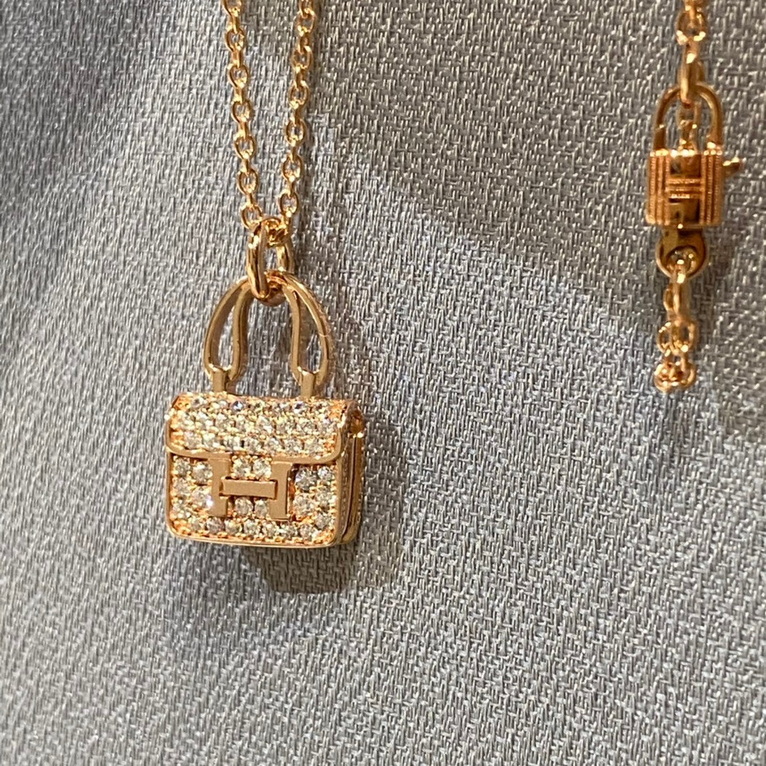 [Liorra]CONSTANCE PEDANT DIAMOND NECKLACE