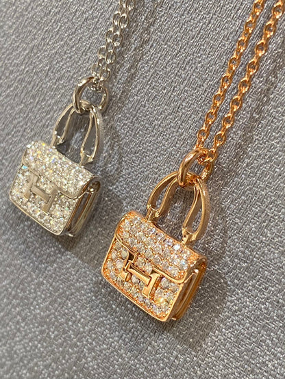 [Liorra]CONSTANCE PEDANT DIAMOND NECKLACE