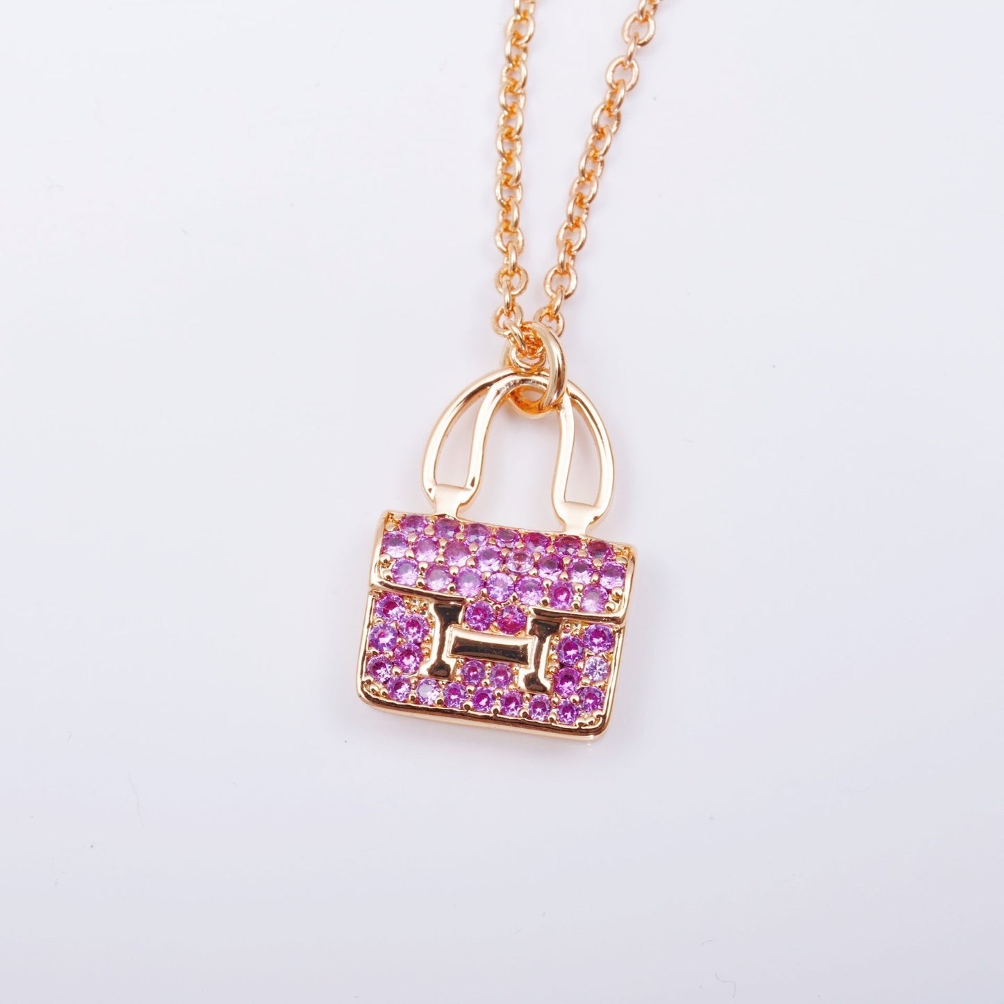 [Liorra]CONSTANCE PEDANT PURPLE DIAMOND NECKLACE