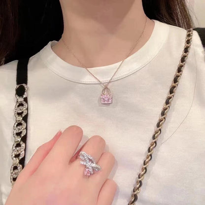 [Liorra]CONSTANCE PEDANT PURPLE DIAMOND NECKLACE