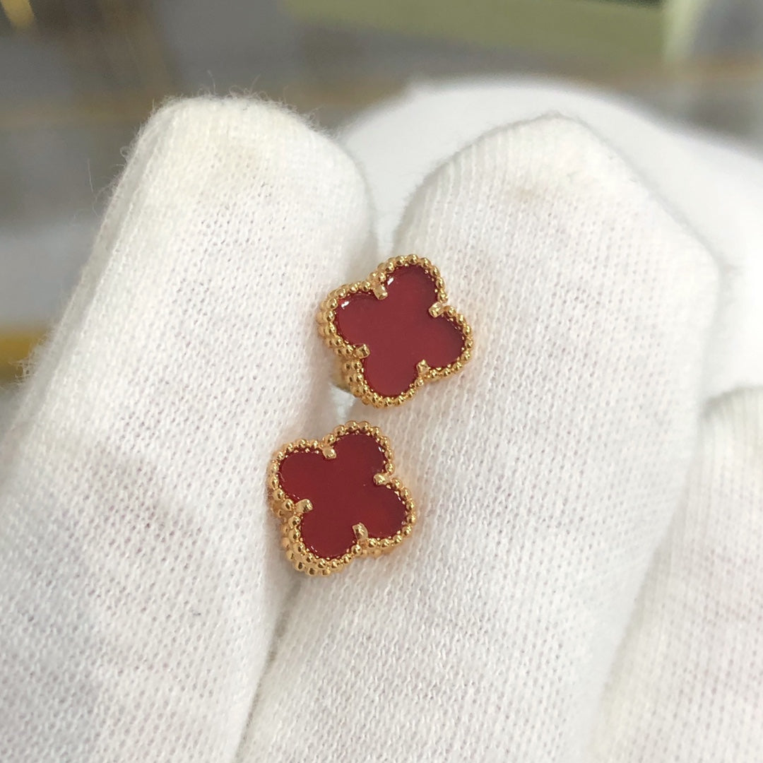 [Liorra]CLOVER MINI GOLD EARRINGS