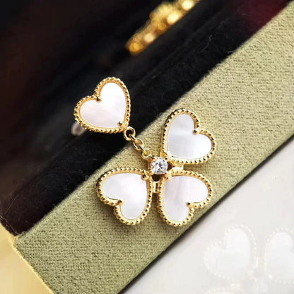 [Liorra]CLOVER SWEET WHITE MOP EARRINGS