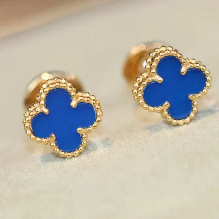 [Liorra]CLOVER MINI 9.5MM TURQUOISE EARRINGS