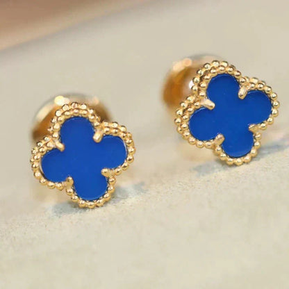 [Liorra]CLOVER MINI 9.5MM TURQUOISE EARRINGS
