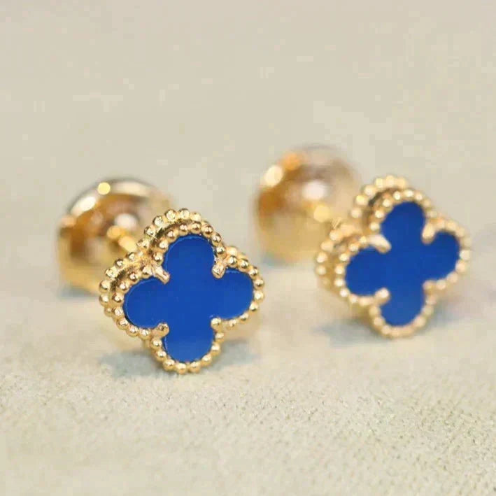 [Liorra]CLOVER MINI 9.5MM TURQUOISE EARRINGS