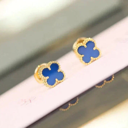 [Liorra]CLOVER MINI 9.5MM TURQUOISE EARRINGS