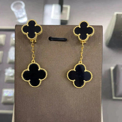 [Liorra]CLOVER 2 MOTIFS  EARRINGS (MULTIPLE CHOICESC