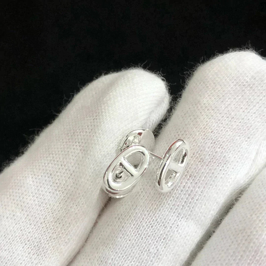 [Liorra]CHAINE SMALL EARRINGS GOLD AND SILVER
