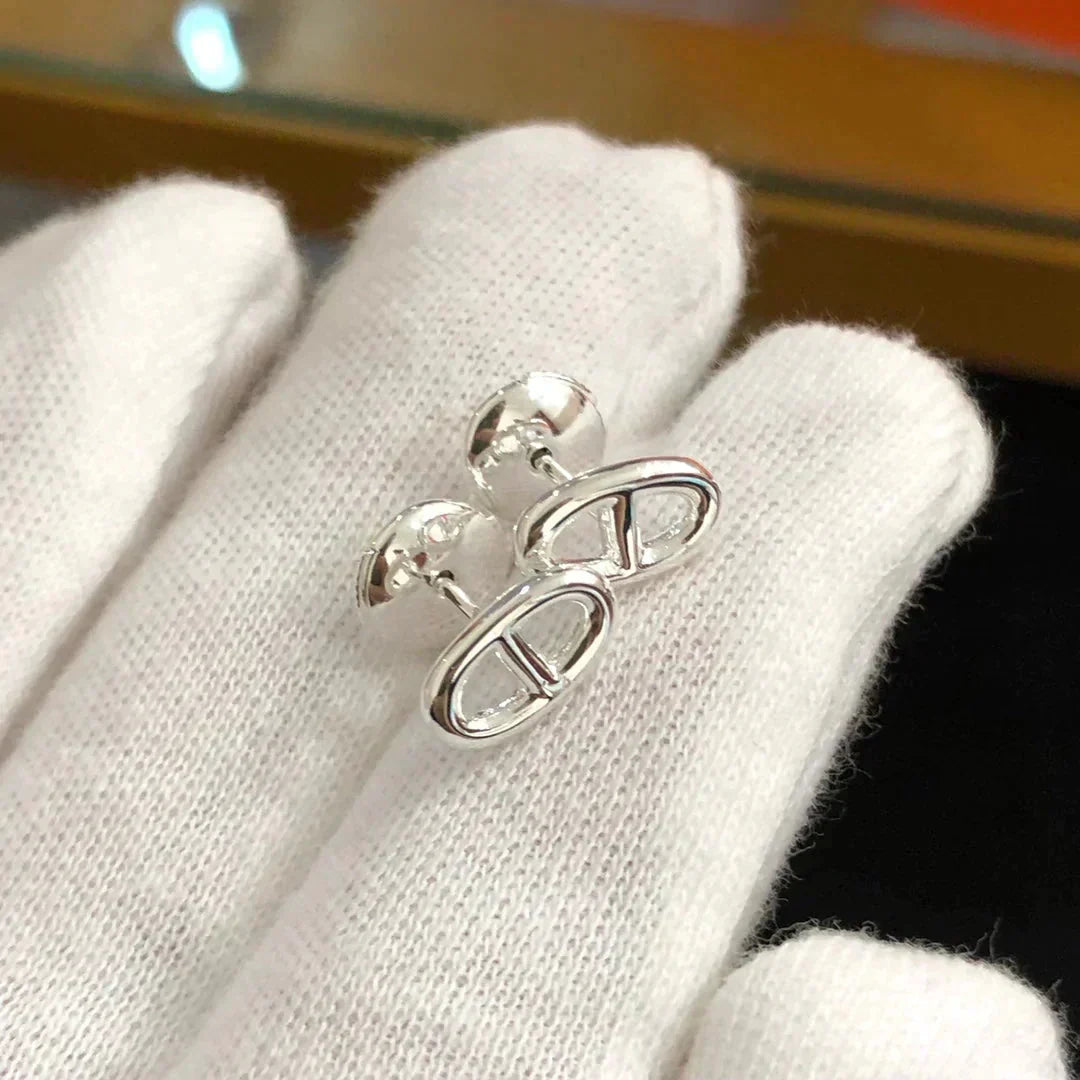 [Liorra]CHAINE SMALL EARRINGS GOLD AND SILVER