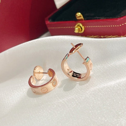 [Liorra]LOVE EARRINGS 5.7MM 2 DIAMONDS