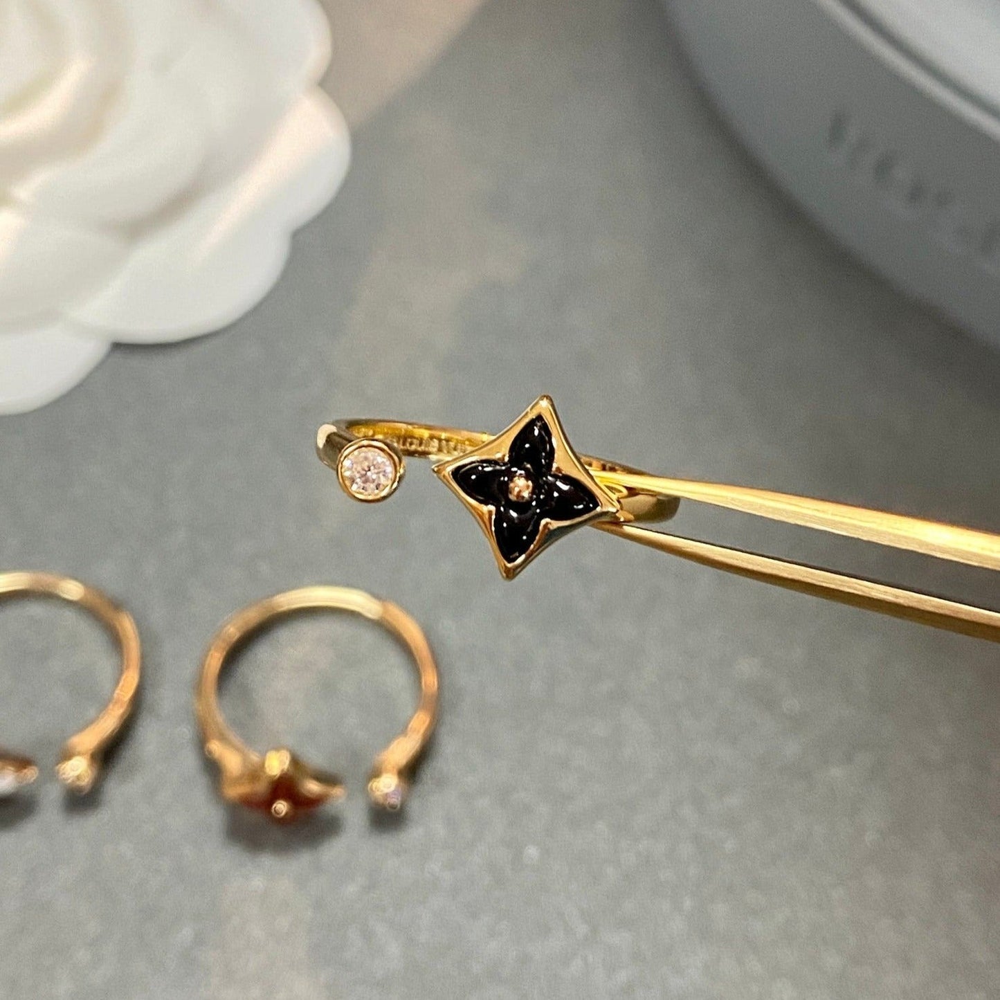 [Liorra]STAR 1 DIAMOND OPEN RING