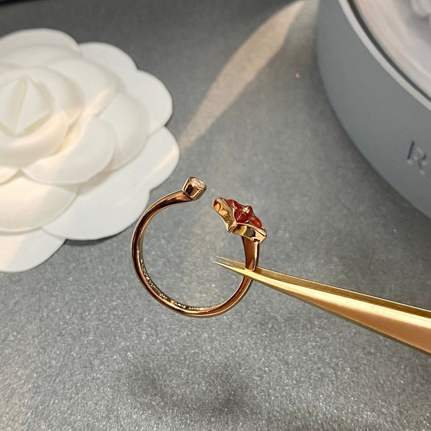 [Liorra]STAR 1 DIAMOND OPEN RING