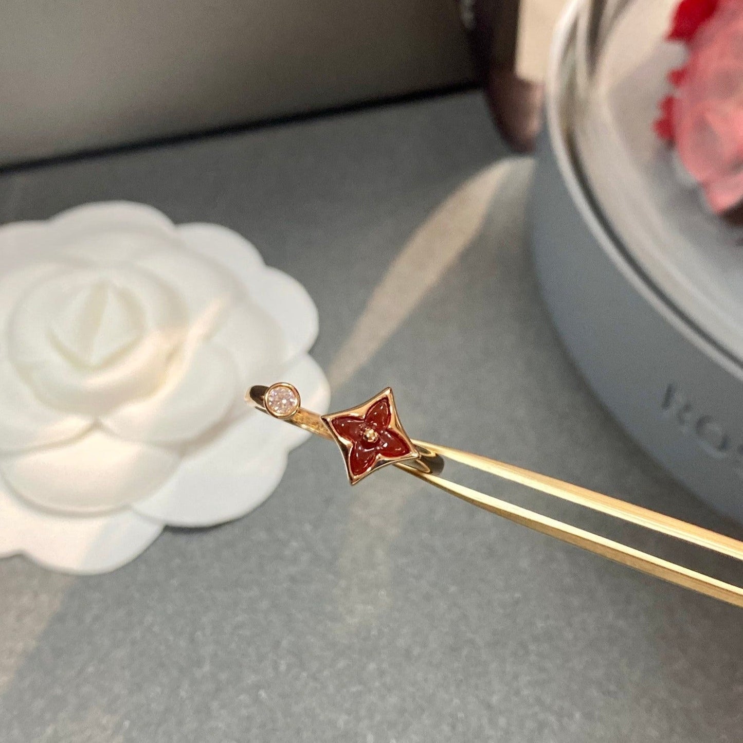 [Liorra]STAR 1 DIAMOND OPEN RING