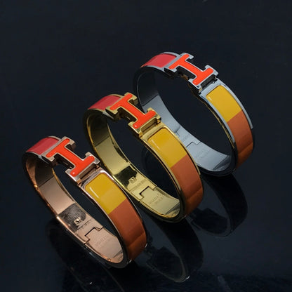 [Liorra]H BRACELET ORANGE RAINBOW CERAMIC