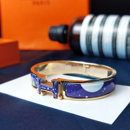 [Liorra]H STAR AND MOON BRACELET 12MM