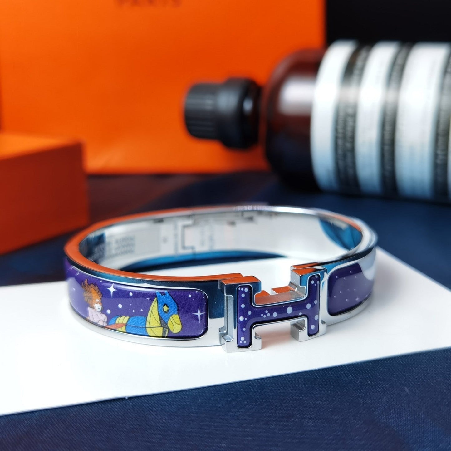 [Liorra]H STAR AND MOON BRACELET 12MM