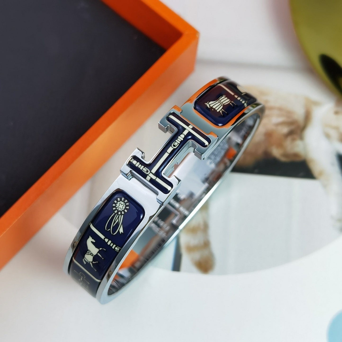 [Liorra]H COUVERTURES DARK BLUE BRACELET