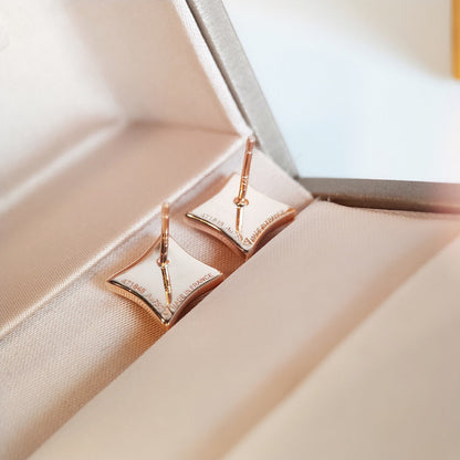 [Liorra]STAR MOP PINK GOLD EARRINGS