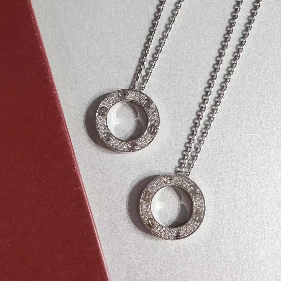 [Liorra]LOVE NECKLACE ADJUSTABLE SILVER
