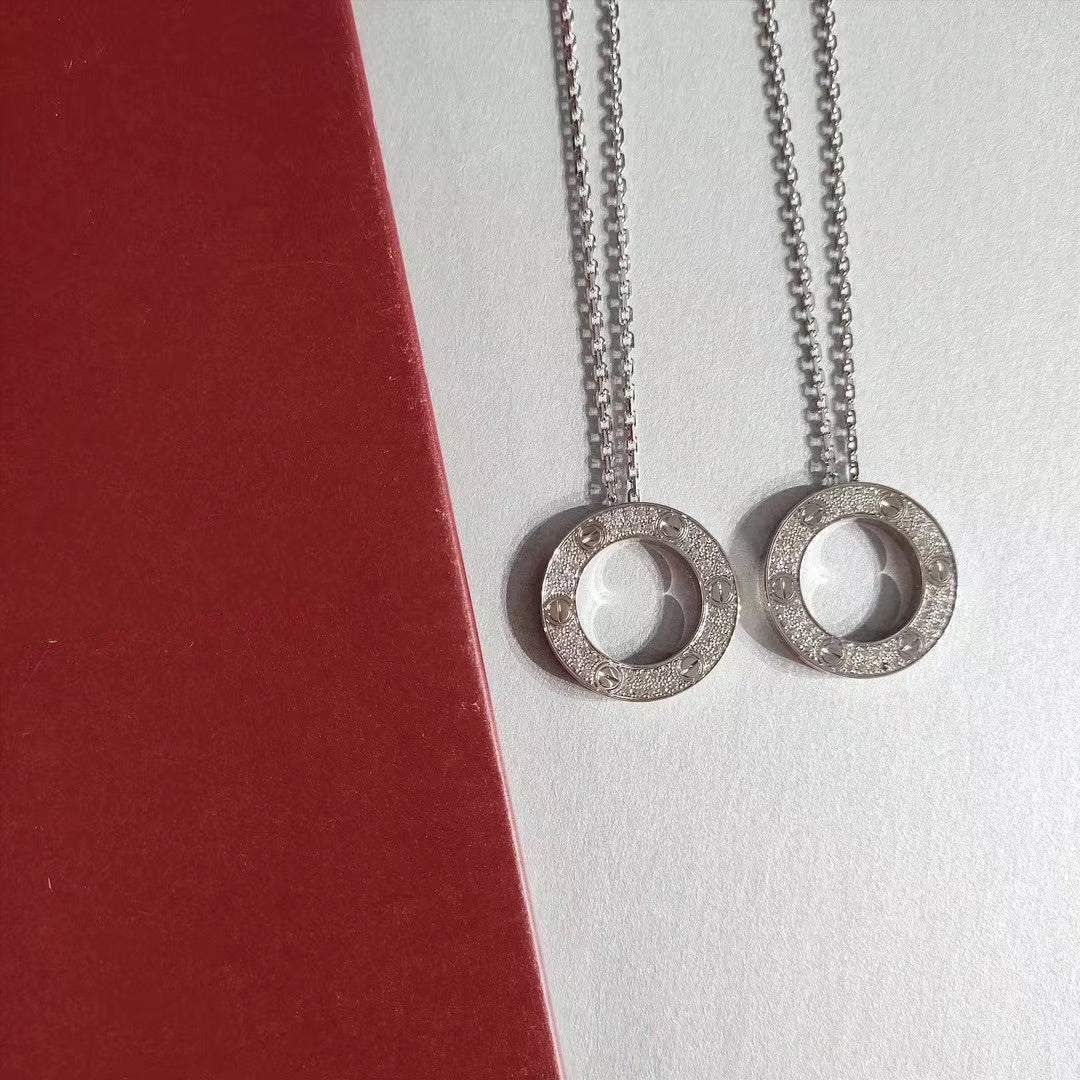 [Liorra]LOVE NECKLACE ADJUSTABLE SILVER