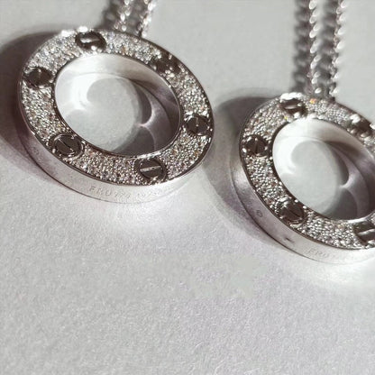 [Liorra]LOVE NECKLACE ADJUSTABLE SILVER
