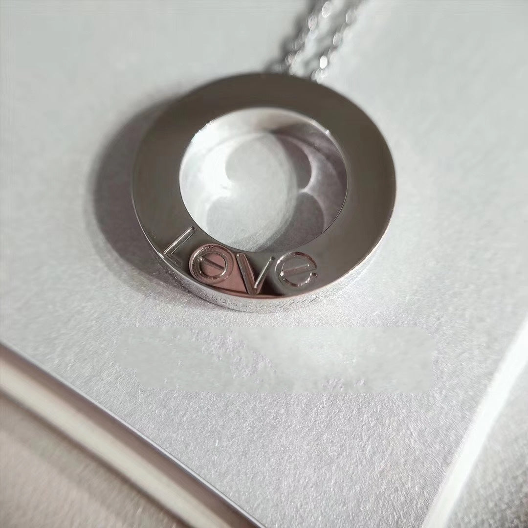 [Liorra]LOVE NECKLACE ADJUSTABLE SILVER