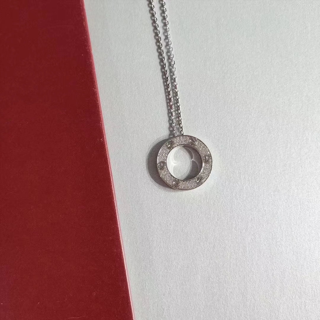[Liorra]LOVE NECKLACE ADJUSTABLE SILVER