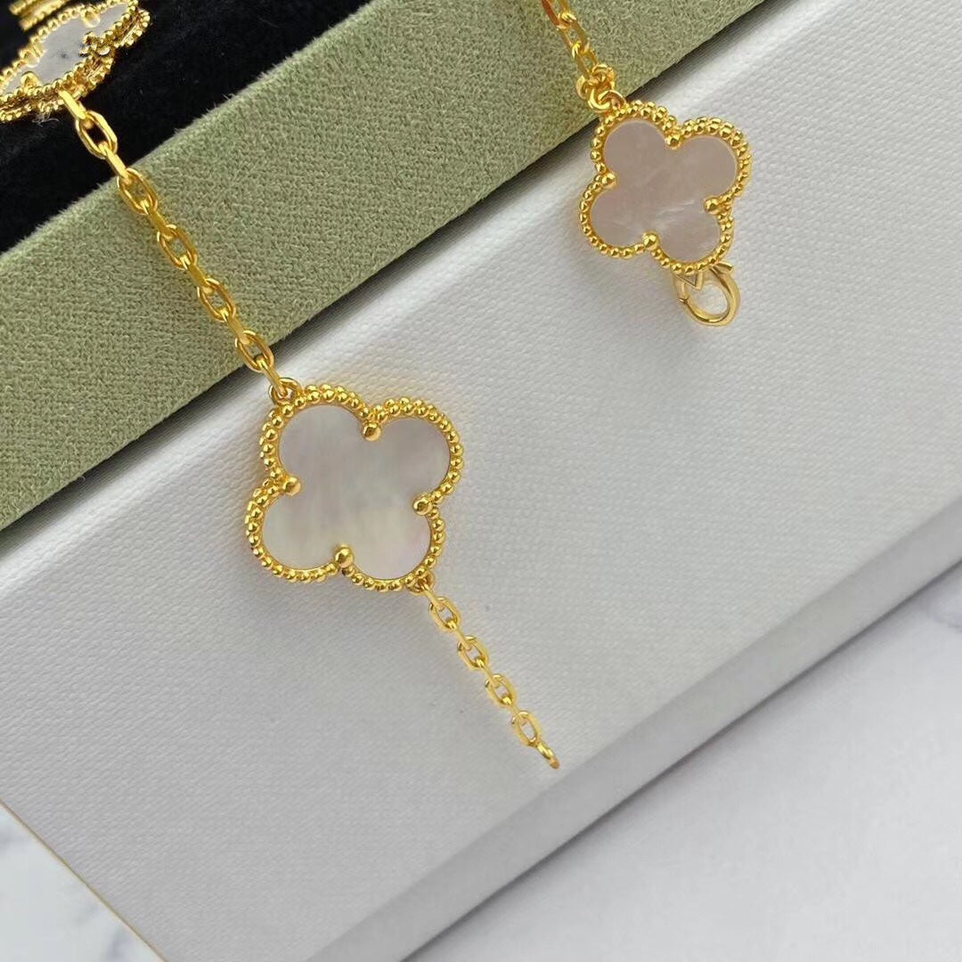 [Liorra]MAGIC CLOVER MOP GOLD BRACELET 5 MOTIFS