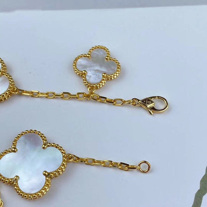 [Liorra]MAGIC CLOVER MOP GOLD BRACELET 5 MOTIFS