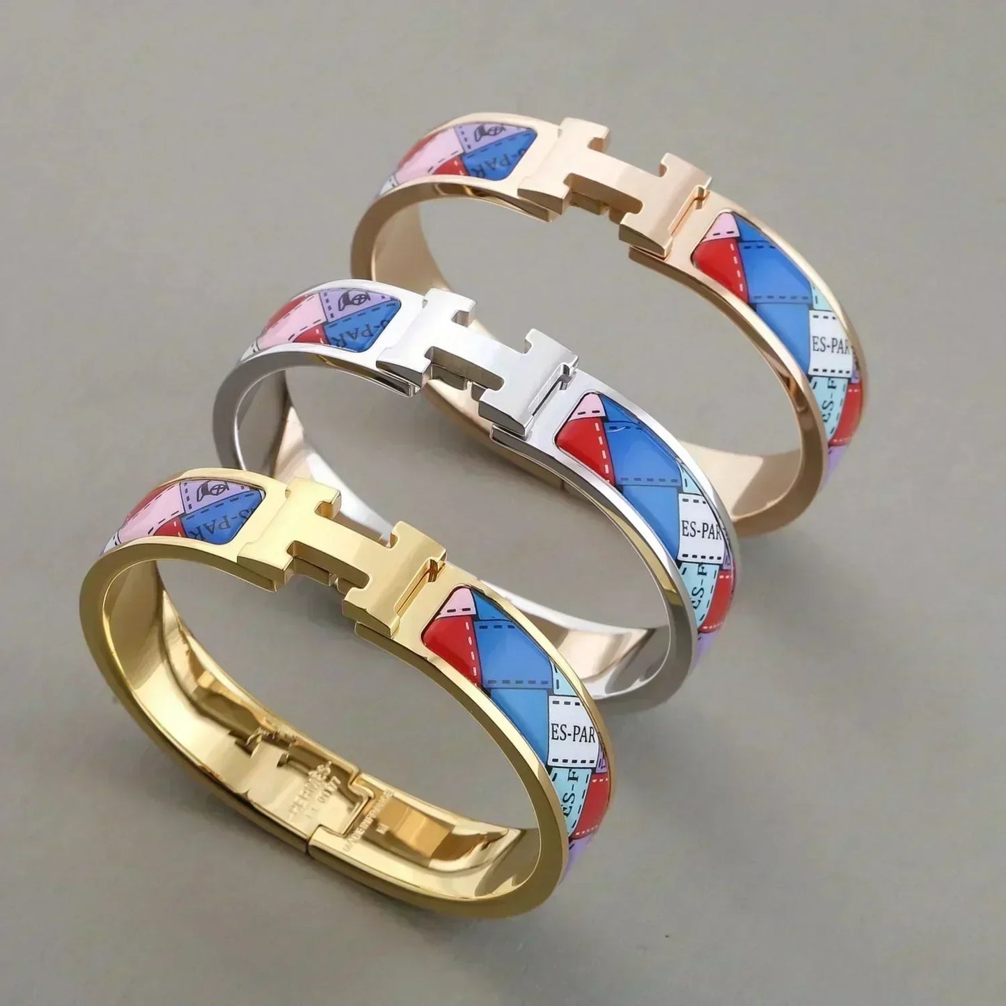 [Liorra]H BRACELET DOTTED BORDER 12MM