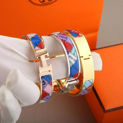[Liorra]H BRACELET DOTTED BORDER 12MM