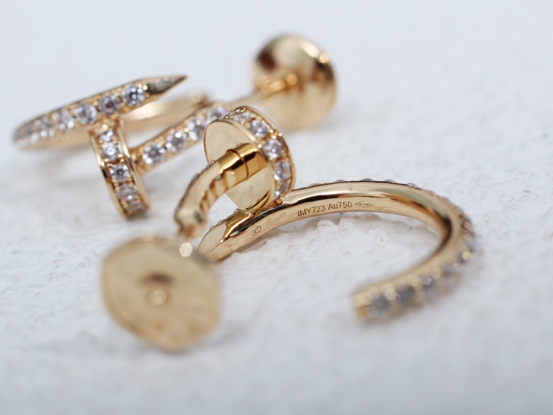 [Liorra]JUSTE EARRINGS 12.75MM PINK GOLD DIAMOND