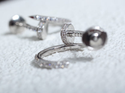 [Liorra]JUSTE EARRINGS 12.75MM SILVER DIAMOND