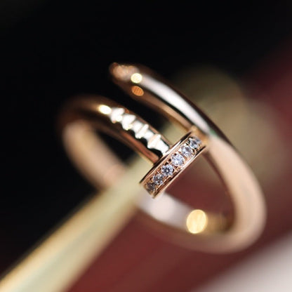 [Liorra]JUSTE RING 2.65MM PINK GOLD DIAMOND