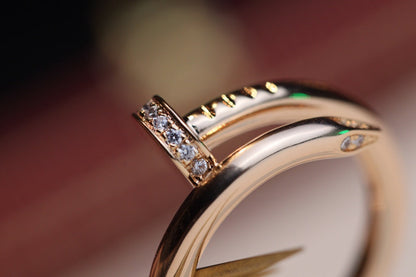 [Liorra]JUSTE RING 2.65MM PINK GOLD DIAMOND