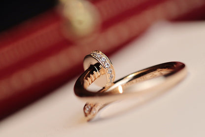[Liorra]JUSTE RING 2.65MM PINK GOLD DIAMOND