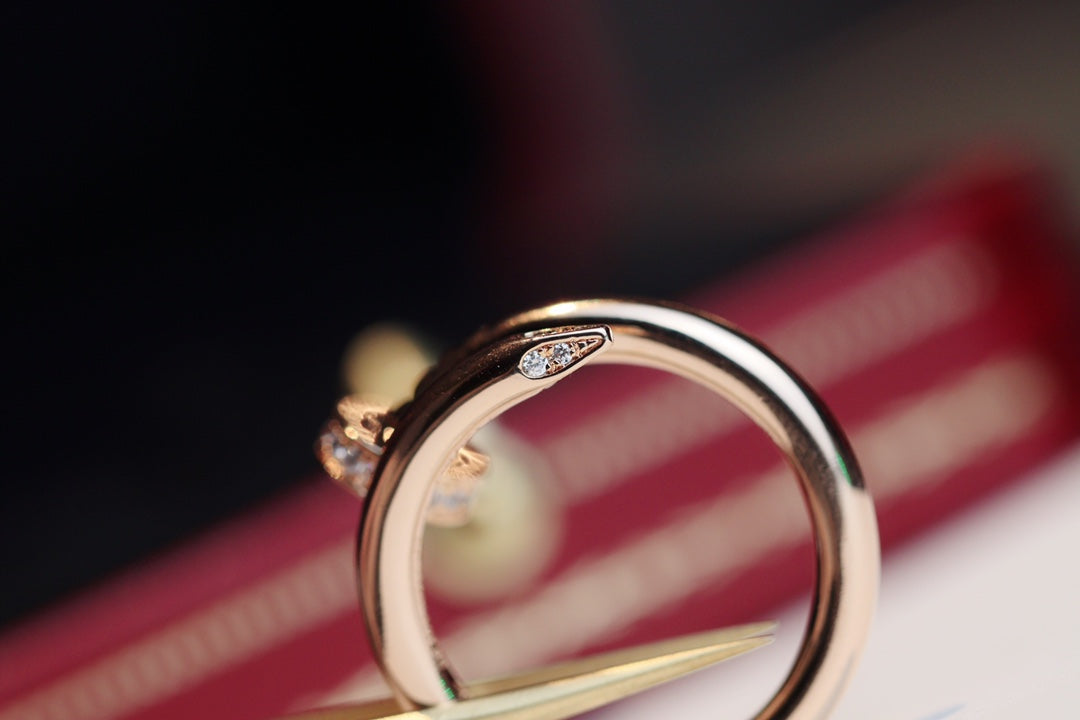 [Liorra]JUSTE RING 2.65MM PINK GOLD DIAMOND