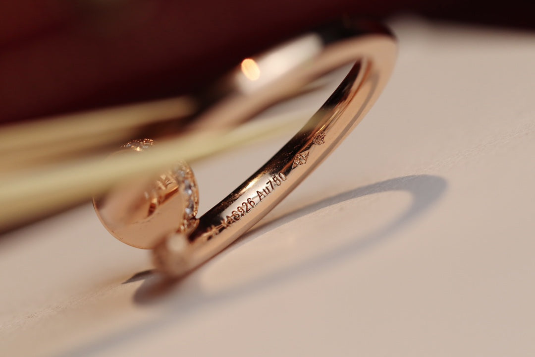 [Liorra]JUSTE RING 2.65MM PINK GOLD DIAMOND