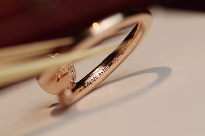 [Liorra]JUSTE RING 2.65MM PINK GOLD DIAMOND