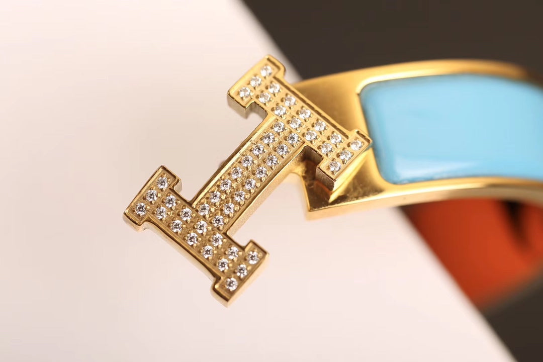 [Liorra]H CLOUD BLUE BRACELET GOLD DIAMOND