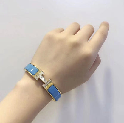 [Liorra]H CLOUD BLUE BRACELET GOLD DIAMOND