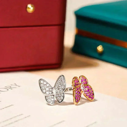 [Liorra]TWIN BUTTERFLY DIAMOND RING