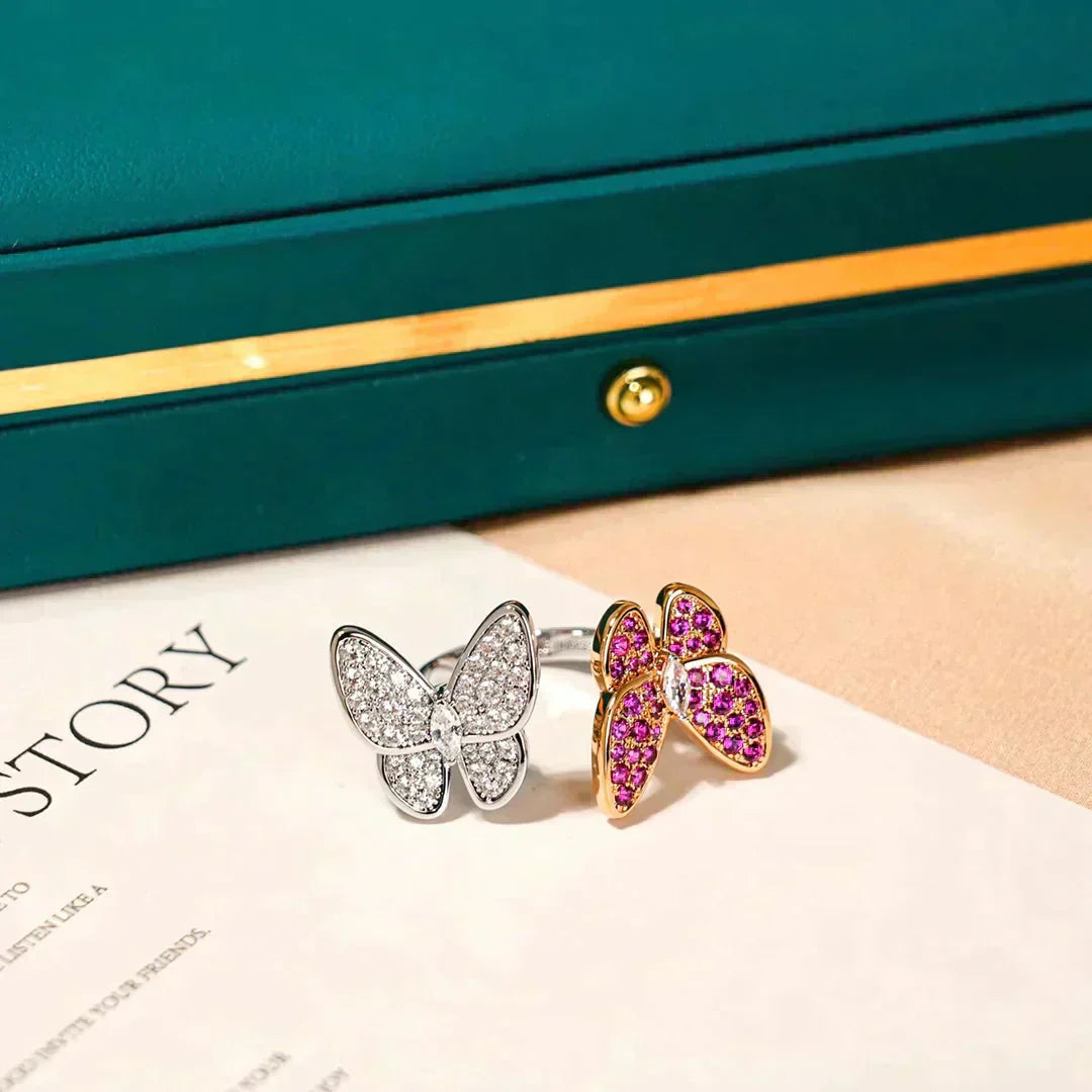[Liorra]TWIN BUTTERFLY DIAMOND RING