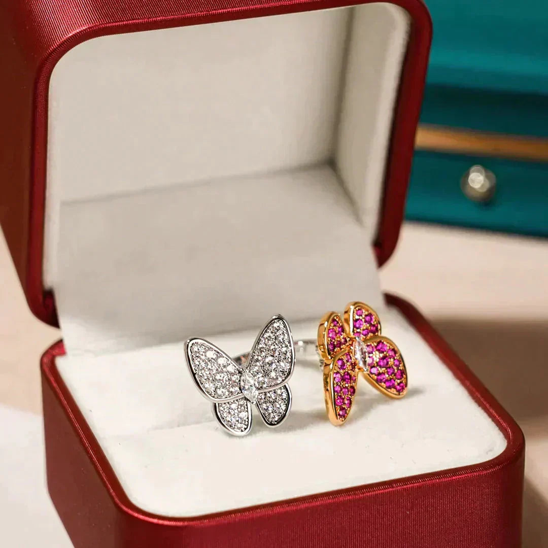 [Liorra]TWIN BUTTERFLY DIAMOND RING