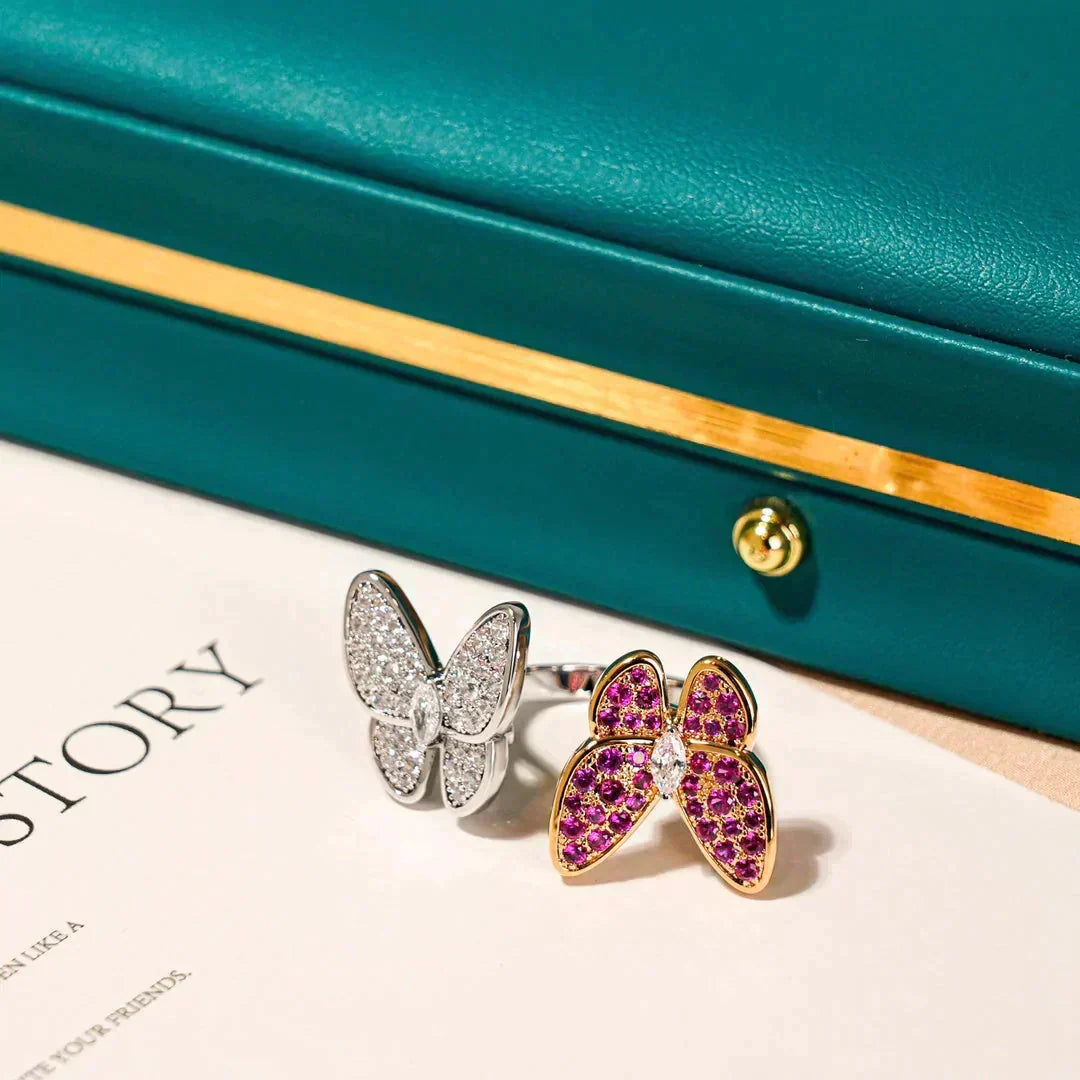 [Liorra]TWIN BUTTERFLY DIAMOND RING