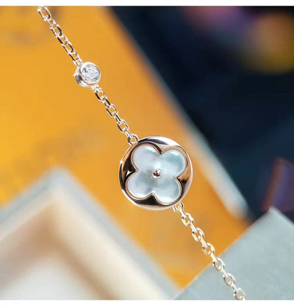 [Liorra]SUN MOP GOLD 1 DIAMOND NECKLACE