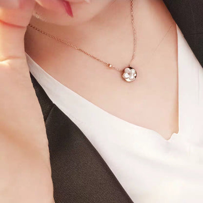 [Liorra]SUN MOP GOLD 1 DIAMOND NECKLACE