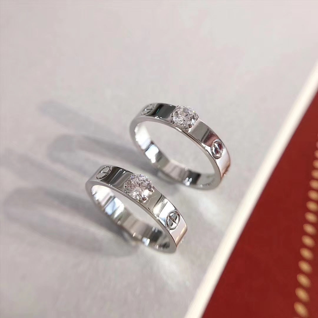 [Liorra]LOVE RING 3.6MM 1 BIG DIAMOND